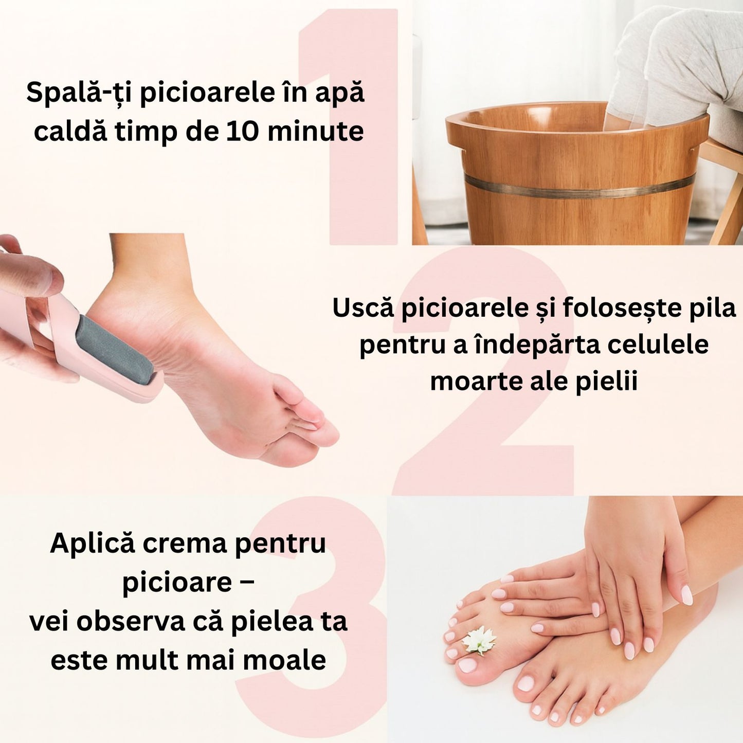 Pilă electrică 2 în 1 – exfoliere rapidă și netezire perfectă