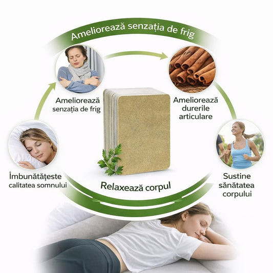 🌿 Plasturi cu Ghimbir pentru Ameliorarea Durerii